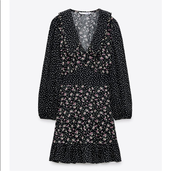 Zara Long Sleeve Mini Dress - Picture 3 of 10